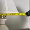 Ceramic Table Lamp with Floral Design - 8
