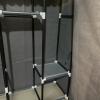 Large Portable Gray Fabric Wardrobe Closet - 4