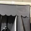Large Portable Gray Fabric Wardrobe Closet - 6