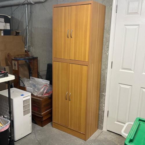 Hodedah Import Tall Storage Cabinet<br/>