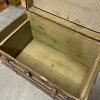 Large Antique Flat-Top Steamer Trunk - 8