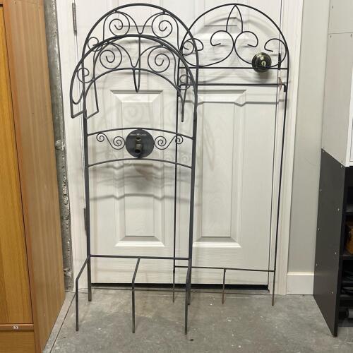 Decorative Garden Hose and Flag Stand with Integrated Brass Faucet