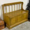 Shaker-Style Solid Wood Storage Bench