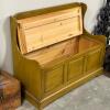 Shaker-Style Solid Wood Storage Bench - 2