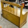 Shaker-Style Solid Wood Storage Bench - 4
