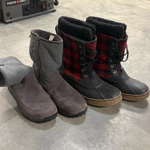 Pair Of Men's L.L.Bean Winter Boots: Size 11 & 11.5