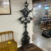 Victorian Style Cast Iron Hall Tree With Ornate Hooks