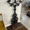 Victorian Style Cast Iron Hall Tree With Ornate Hooks - 3