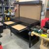 Heavy Duty Metal Workbench with Light, Pegboard, And Drawers - 2