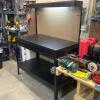 Heavy Duty Metal Workbench with Light, Pegboard, And Drawers - 3