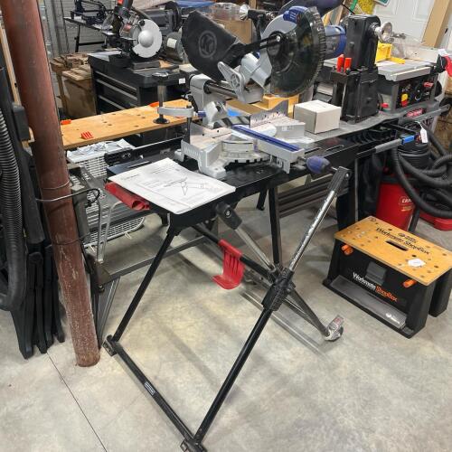 Kobalt Sliding Compound Miter Saw w/Laser And Craftsman Stand