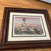 12.5&rdquo; x 10.75&rdquo; Thelma Winter Framed Print "Peggy's Cove Lighthouse" 1/500 Signed - 8