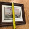 12.5&rdquo; x 10.75&rdquo; Thelma Winter Framed Print "Peggy's Cove Lighthouse" 1/500 Signed - 10