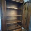 Solid Wood Two-Door and Three-Drawer Wardrobe Armoire - 3