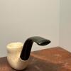 Lepeltier USA Bent Ceramic Pipe - Moose Artwork - 5