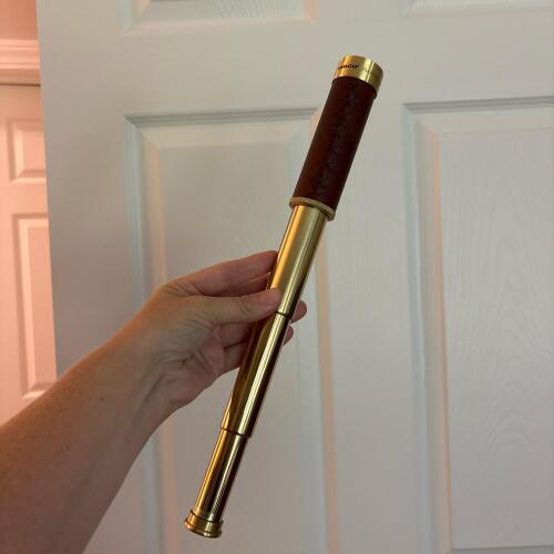Tasco 25x30mm Brass-Finish Spyglass Telescope