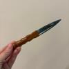 Scottish Sgian Dubh, Redheart Handle with Sheath and Display Stand - 2
