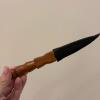 Scottish Sgian Dubh, Redheart Handle with Sheath and Display Stand - 6