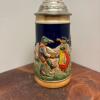 European Souvenir Lot - Pewter Viking Ship Plate and Lidded Beer Stein - 6