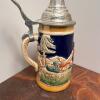 European Souvenir Lot - Pewter Viking Ship Plate and Lidded Beer Stein - 8