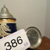 European Souvenir Lot - Pewter Viking Ship Plate and Lidded Beer Stein - 11