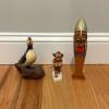 Trio of Wooden Norwegian Souvenir Figurines