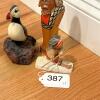 Trio of Wooden Norwegian Souvenir Figurines - 12