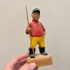 Hand-Carved Norwegian Folk Art Figurine Four Piece Lot - 4