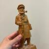 Hand-Carved Norwegian Folk Art Figurine Four Piece Lot - 10