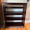 Three Shelf Wooden Bookcase - Cherry Finish (1 of 2)
