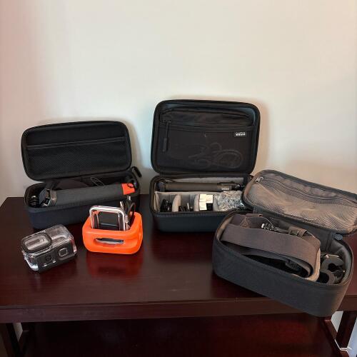 GoPro Camera and Accessory Lot - 3-Way 2.0, Handler, Cases and Mounts