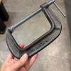 Lot of Nine Heavy-Duty C-Clamps - Three Assorted Sizes - Mostly Craftsman - 2