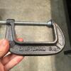 Lot of Nine Heavy-Duty C-Clamps - Three Assorted Sizes - Mostly Craftsman - 5