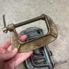 Lot of Nine Heavy-Duty C-Clamps - Three Assorted Sizes - Mostly Craftsman - 7