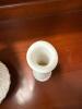 Milk Glass Vases Pair - 4