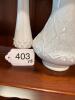 Milk Glass Vases Pair - 6