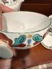 Handpainted Norwegian Rosemaling Porcelain Coffee Set & Plates - 5