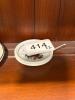 Pair of Tiny Porcelain Saucers with Scottish Bagpiper - 4