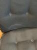 Pair of Oak Windsor Colonial Dining Armchairs with Black Cushions - 7