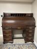 Solid Wood Roll-Top Desk