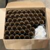 Lot Of Black Cardboard Mailing Tubes With White End Caps - 2