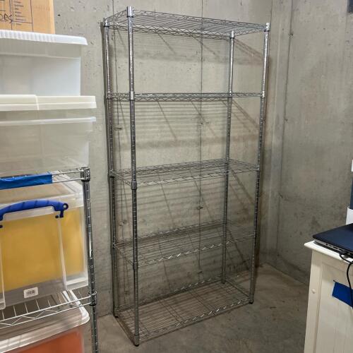 Adjustable Chrome Wire Shelving Unit