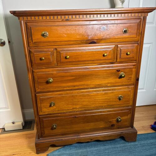 Vintage Wooden Dresser with Dovetail Joinery