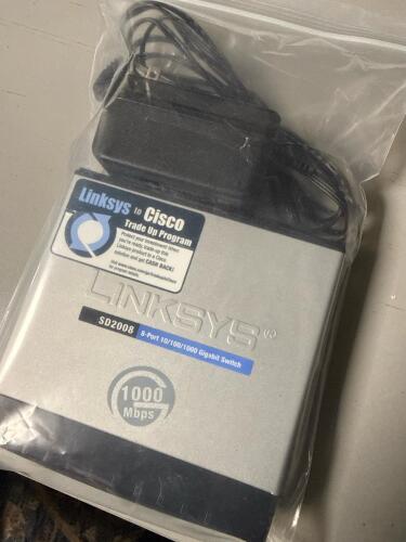 Linksys SD2008 8-Port Gigabit Ethernet Switch with Power Adapter