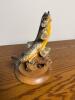 Trout Fish Figurine on Wood Base