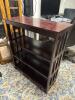 Mission Style 3-Shelf Dark Wood Bookcase
