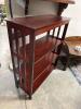Mission Style 3-Shelf Wooden Bookshelf