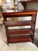 Mission Style 3-Shelf Wooden Bookshelf - 3