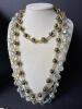Vendome Signed Aurora Borealis Crystal, Faux Pearl & Bead Multi-Strand Lot - 4