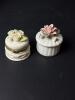 Porcelain Floral Trinket Boxes